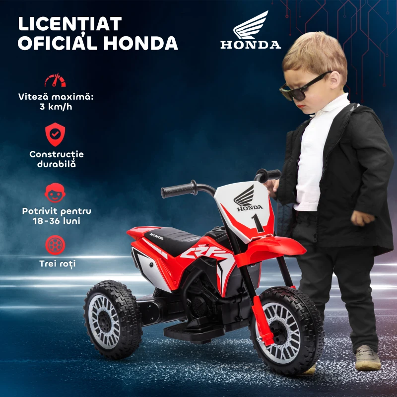 Homcom Motocicleta Electrica Copii – Honda CRF450RL 6V cu Licenta