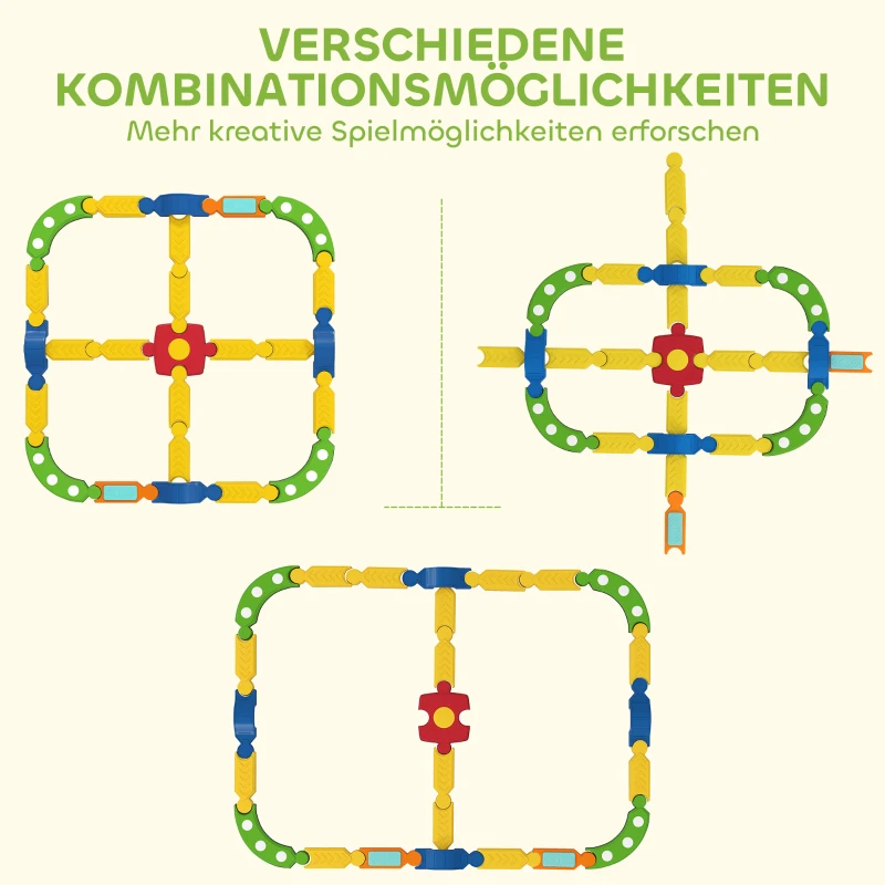 AIYAPLAY Balancebalken für Kinder, interaktives Gestell, rutschfest, Kunststoff, Bunt
