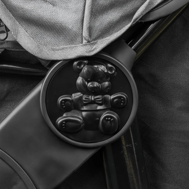 PawHut Carrinho de animais de estimação dobrável com rodas Correias de segurança e cesto de armazenamento 109,5x57,5x106,5 cm Cinza e preto