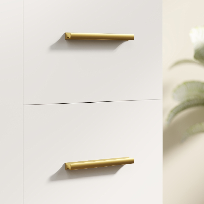 HOMCOM Badezimmer-Unterschrank, 3-stufiges Design, MDF, Spanplatte, Weiß(m-8)
