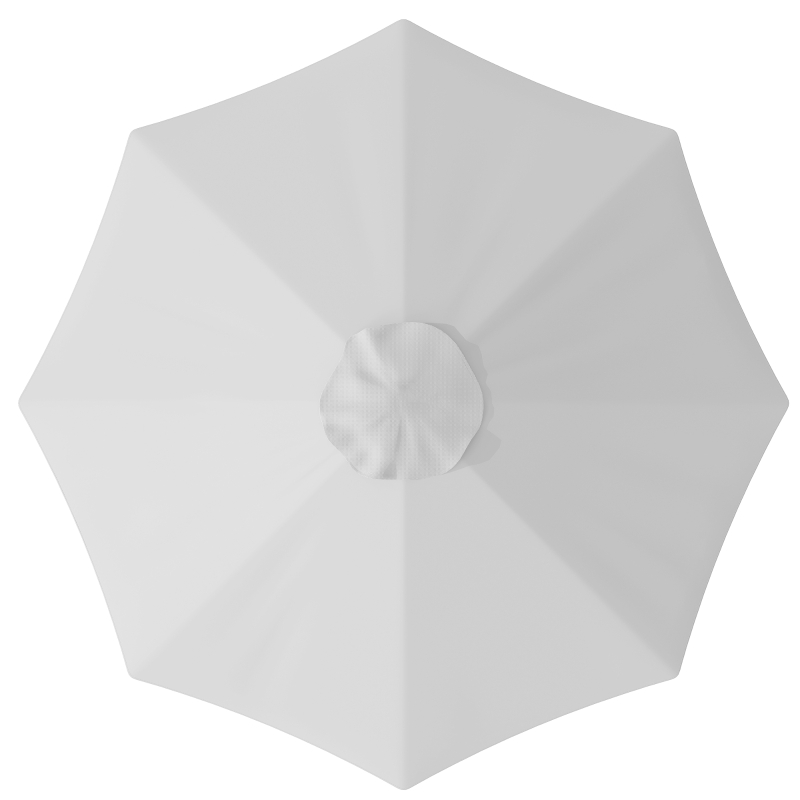 Outsunny 3 m Replacement Parasol Canopy with Top Vent, UPF 50+ Garden Parasol Replacement Canopy, 8 Rib Parasol Cover Replacement Fits Various Frames, Cream