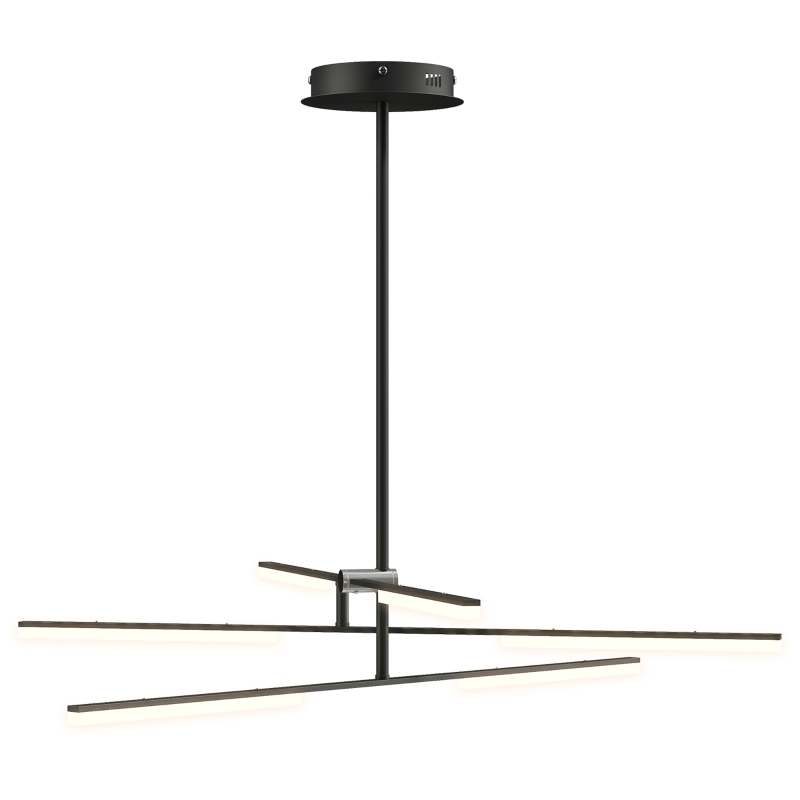 HOMCOM Suspension LED Moderne Ø100x79 cm avec Écran en Acrylique Angle de Lumière Ajustable pour Salon Chambre ou Cuisine