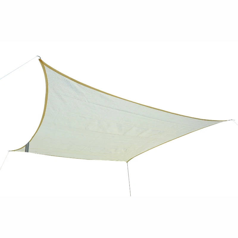 Outsunny Voal de umbrire rectangular 3 x 3 m - Protecție UV - Culoare crem