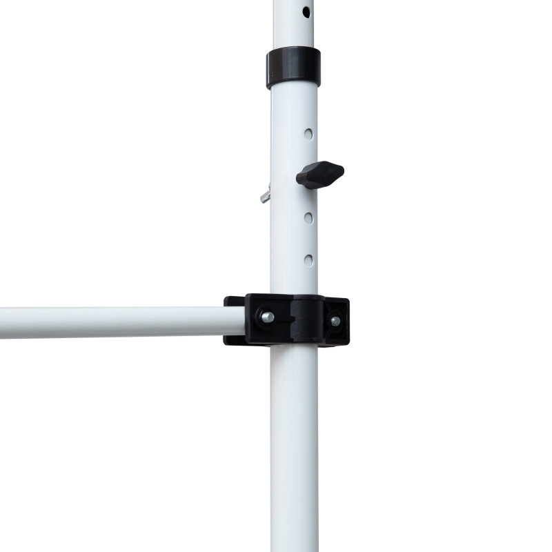 Outsunny Toldo Manual Retrátil para Exterior 400x120x170-280cm Toldo Enrolável Altura Ajustável com Manivela Proteção Solar para Terraço Balcão Jardim Marrom Claro