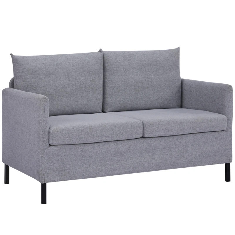 HOMCOM Sofa Compact de 2 Locuri – Eleganță și Confort