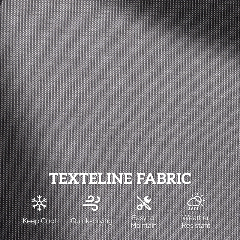 Outsunny 2-Person Outdoor Glider Bench - Patio Double Swing Gliding Chair Loveseat with Powder Coated Steel Frame for Garden, Patio, Porch, Grey