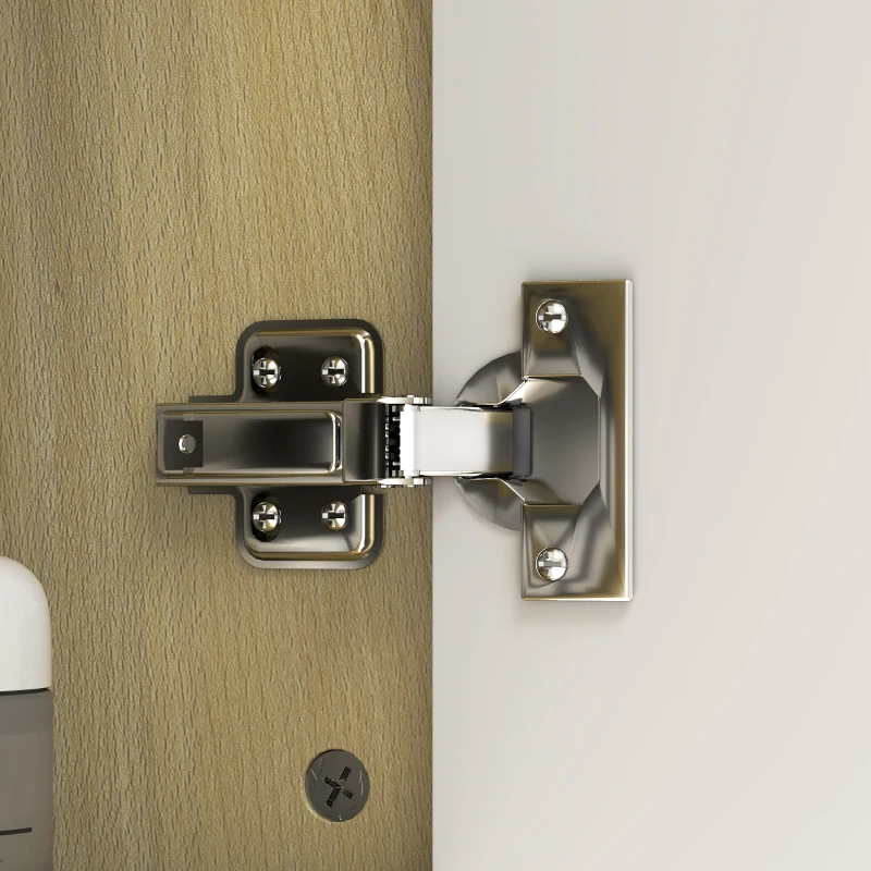 HOMCOM Dulap de Baie cu Oglindă cu 2 Rafturi și 6 Compartimente Deschise, 80x20x59 cm, Lemn