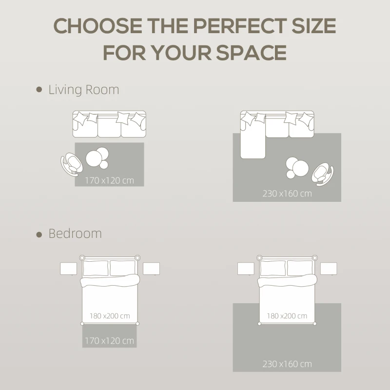 HOMCOM Covor Vintage Antiderapant și Lavabil cu Fir Scurt 230x160cm Multicolor