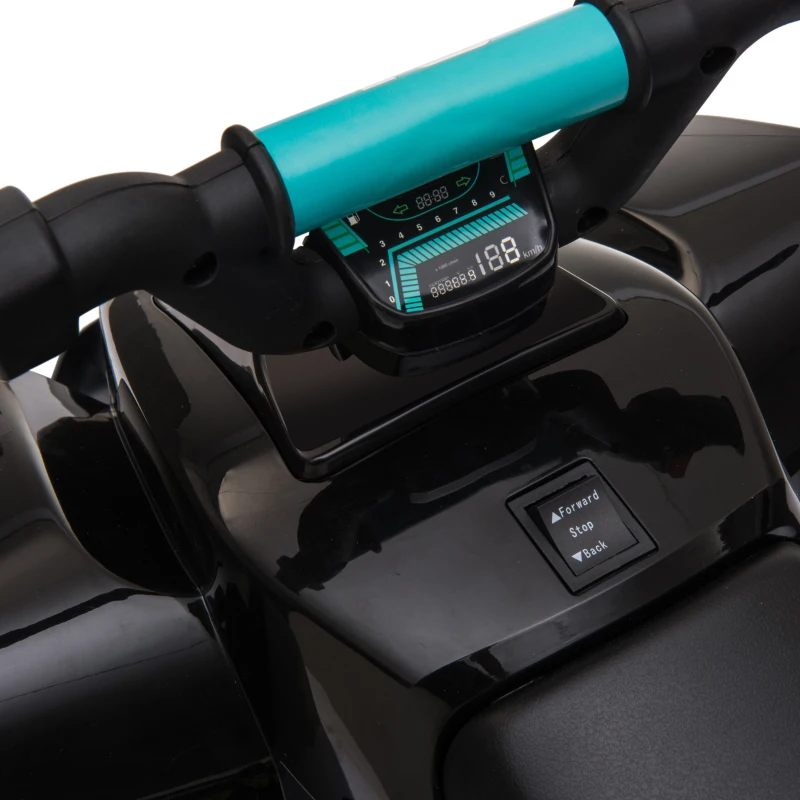 HOMCOM 6V Kids Electric Ride on Car Forward Reverse Functions for Toddlers aged 18-36 months Black