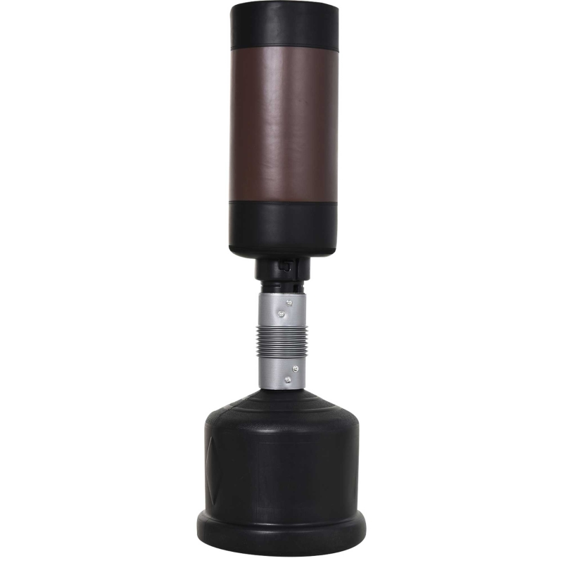 HOMCOM Standing Punching Bag Dummy Training Partner Punching Bag 158-186 cm Height Adjustable NEW Black+Brown