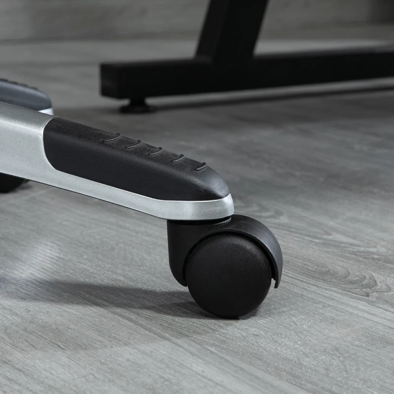 HOMCOM Chaise de bureau fauteuil racing sports pivotante réglable roulettes ergonomique PU 71 x 64 x 105,5-115,5 noir et bleu