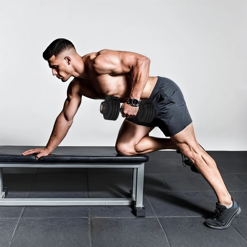 SPORTNOW Kit de Pesas Ajustables 7/13/18/24 kg con Porta Mancuernas y Empuñadura Antideslizante, 37x18x18 cm, Negro