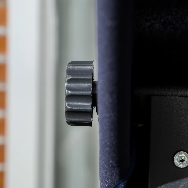 Outsunny Hollywoodschaukel Gartenschaukel, 3 Personen, verstellbares Sonnendach, 198 x 118 x 168 cm, Dunkelgrau