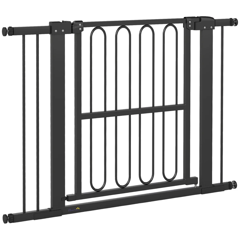 PawHut Barrière de porte pour chien, 76-104 cm Barrière de sécurité sans perçage, barrière d'escalier