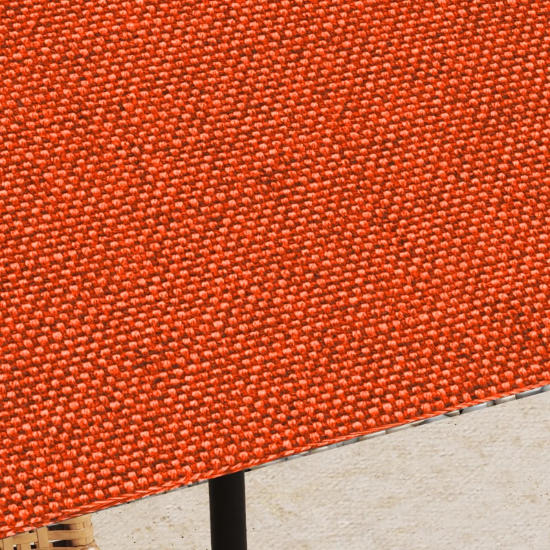 Outsunny Tetto Di Ricambio 3x3m Arancione per Gazebo da Giardino in Poliestere con Fori di Ventilazione