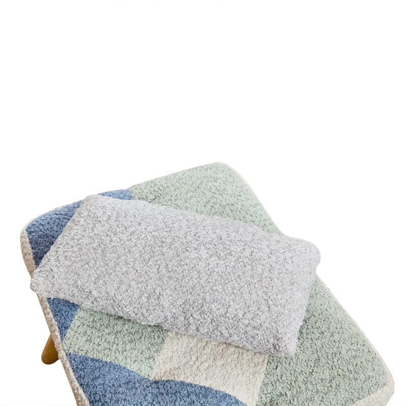 High-Back Rocking Chair with Footstool and Sturdy Design, Rocking Seat for a Soothing Rocking Motion, 68L x 84W x 91H cm, Colorful