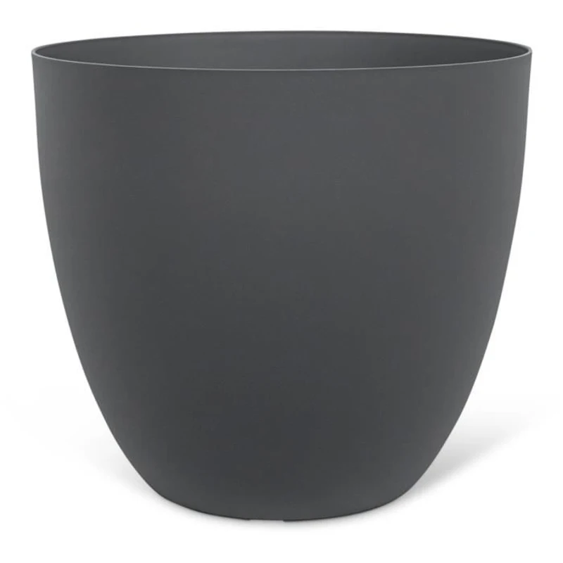 Pot de fleurs - GARDEN ID - Phoenix Anthracite - 38 x 34 cm - 100% Recyclé et Recyclable - Résistant au Gel et UV - Pour Extérieur