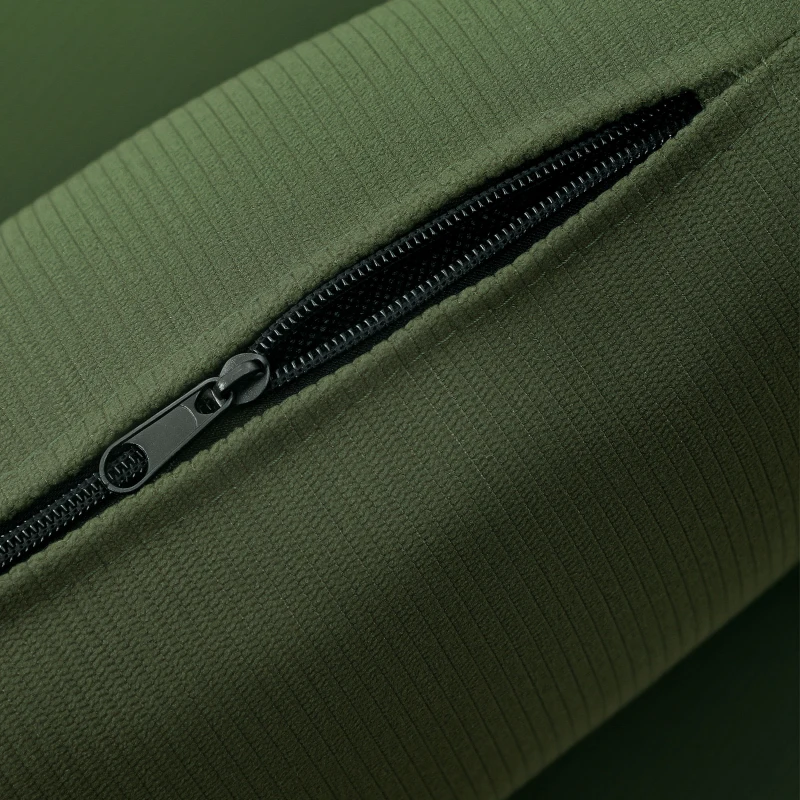 HOMCOM Silla de acento acolchada moderna con reposabrazos, cojín lumbar, verde