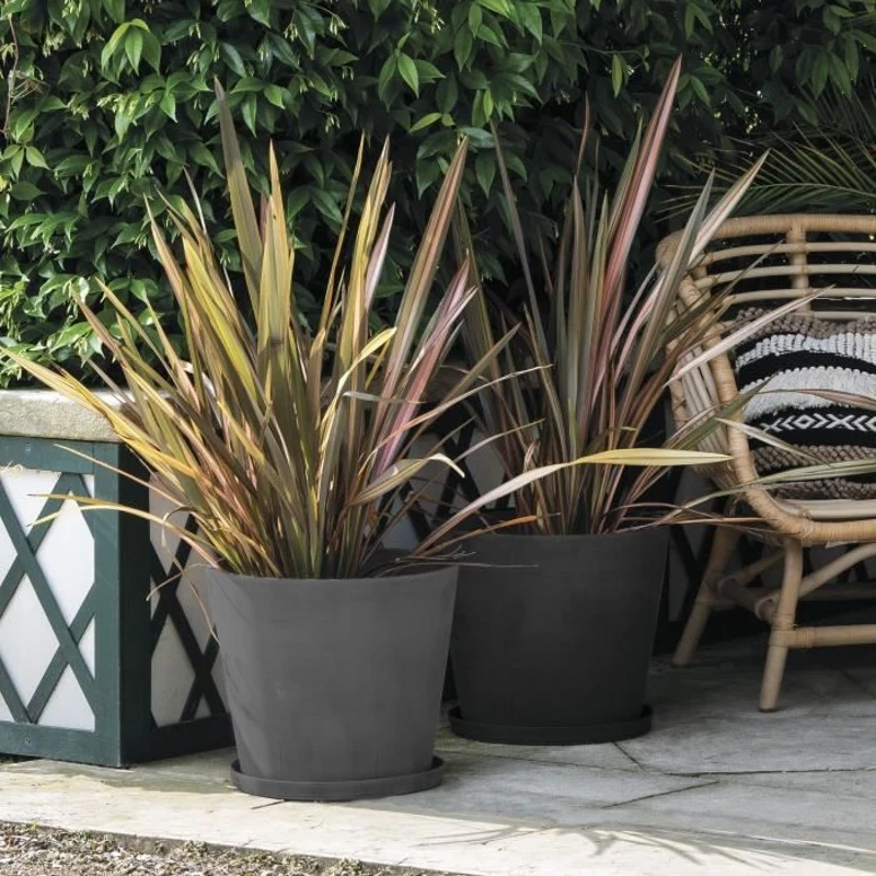 DEROMA Pot de fleurs Origin - 48 x 40 cm - 49 L - Anthracite