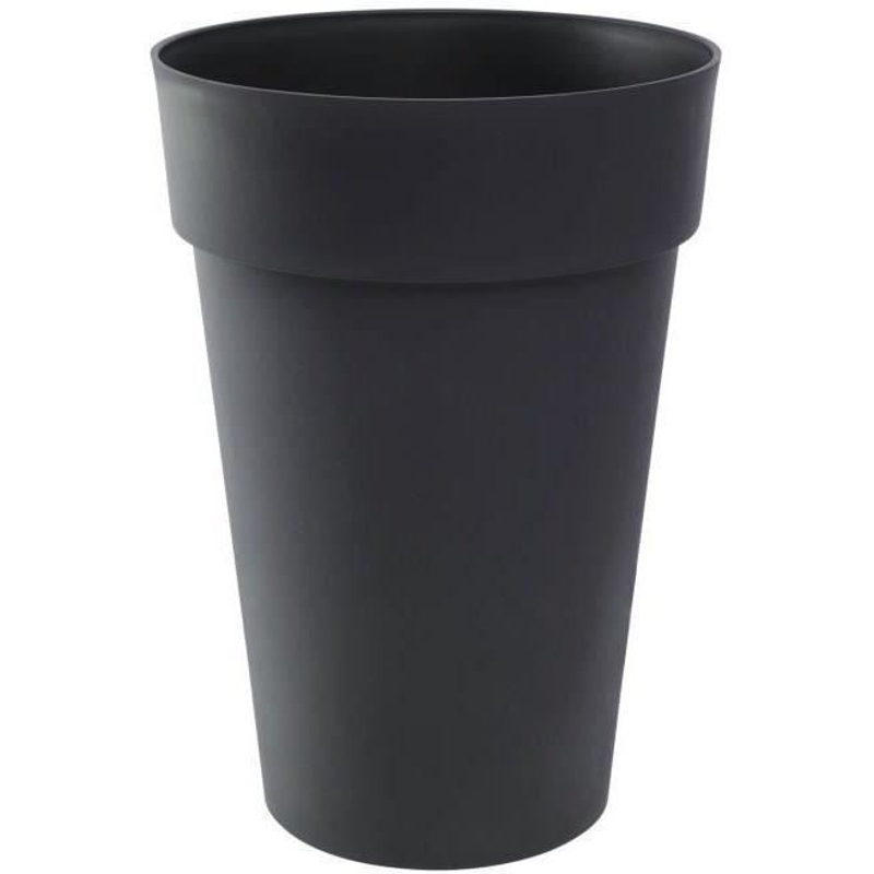 Vase haut Rond Ø 46 cm - EDA - Toscane - Ø 46 x H. 65 cm - 67 L - Gris Anthracite