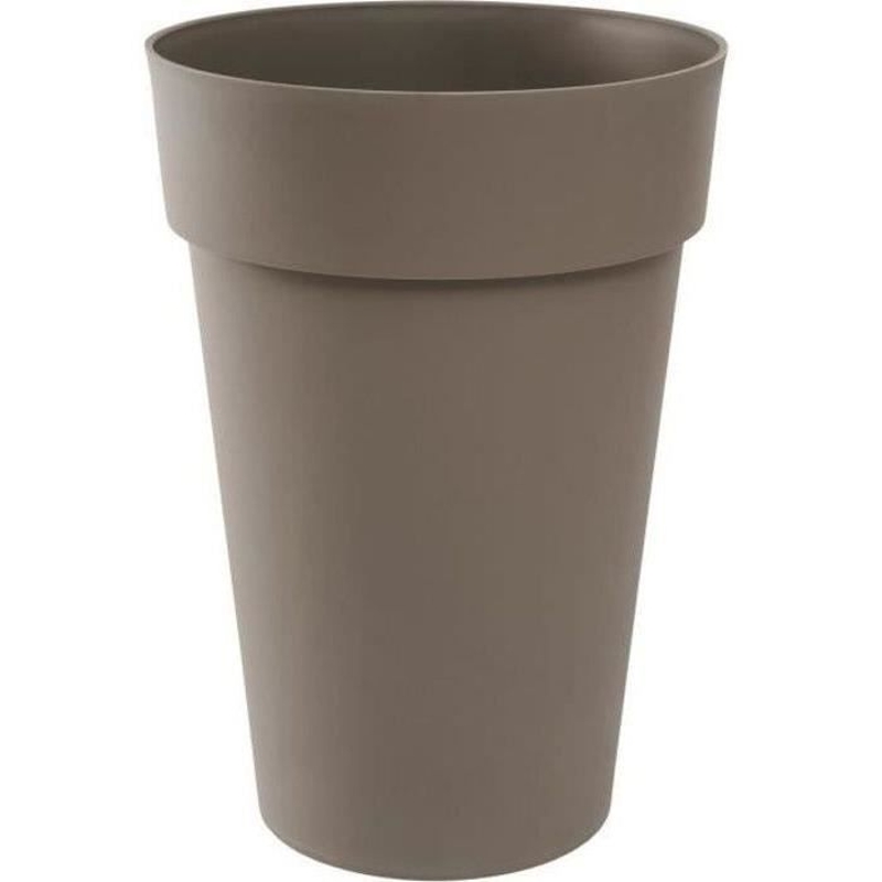 Vase haut Rond Ø 46 cm - EDA - Toscane - Ø 46 x H. 65 cm - 67 L - Taupe