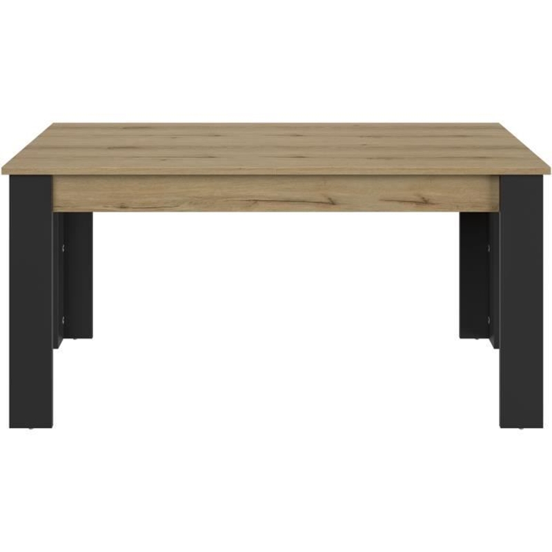 Table a manger extensible - GAMI - TRUST - Chene / Noir - 8 personnes - 160 x 90 x 77 cm