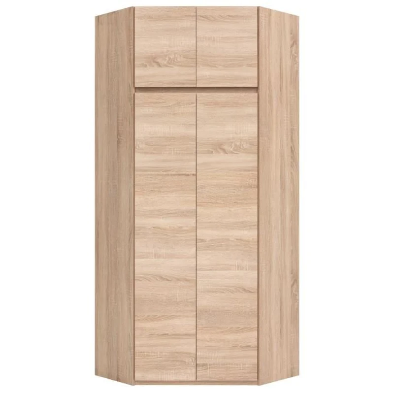 Armoire d'angle - Décor chene sonoma - 4 portes - L 80,5 cm - ACADEMICA