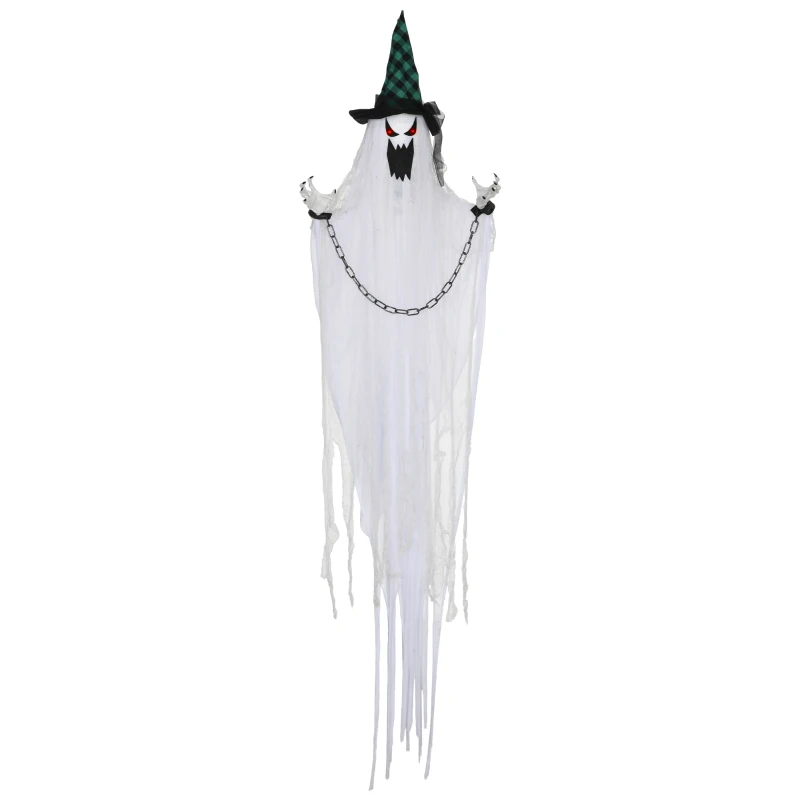 HOMCOM Geister-Dekoration für Halloween, Grusel-Heulen und Bewegung, batteriebetrieben