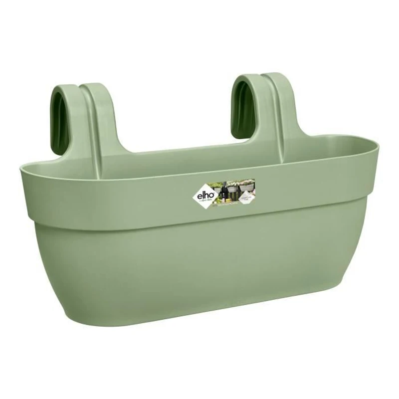 ELHO Balconniere Vibia Campana Easy Hanger L - 24,1 x 46 x H26,5 cm - Vert pistache - Plastique régénéré - Avec réserve d'eau