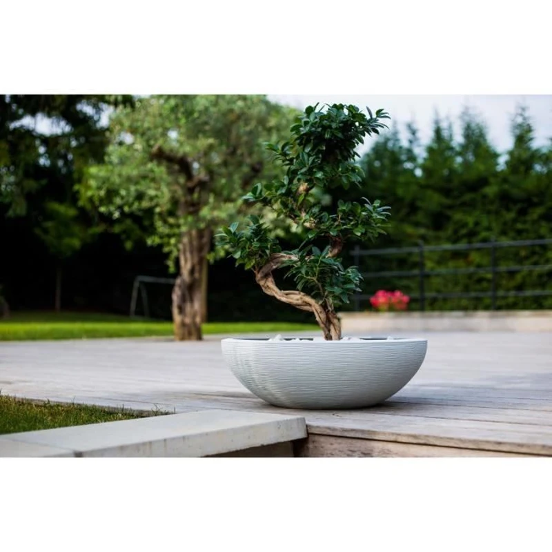 EDA Pot vasque GRAPHIT - 39 L - Ø 59 cm x 21 cm - Blanc cérusé