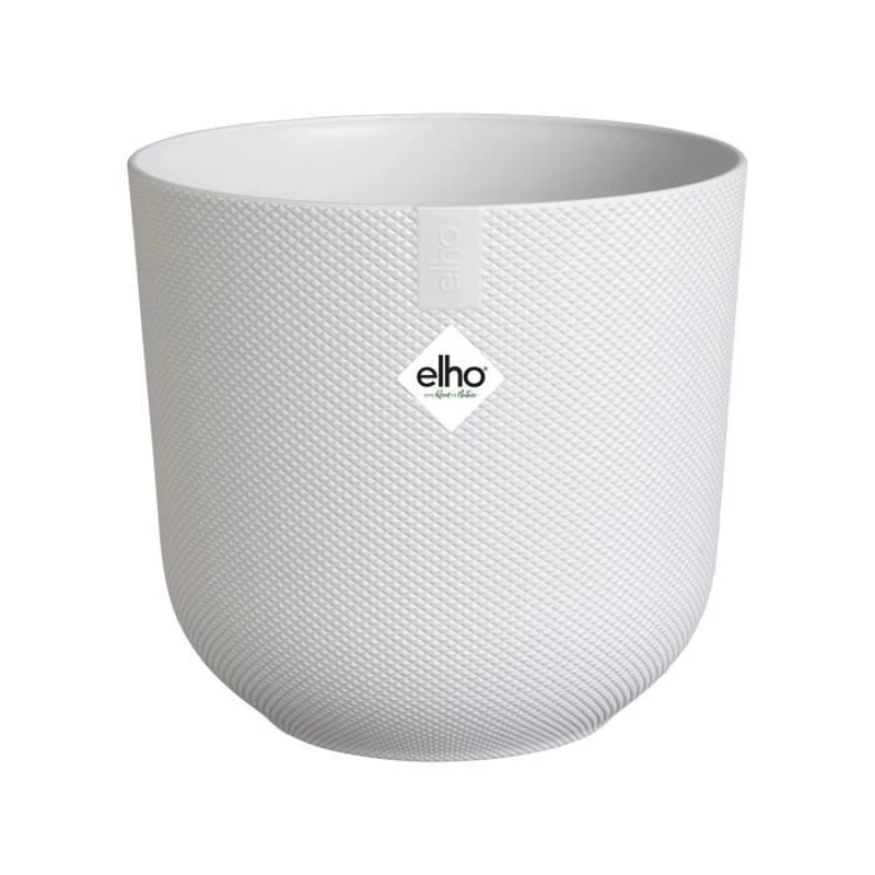 Pot de fleur - Elho - Jazz Rond - Blanc - L 35 x B 34.5 x H 32 cm - Intérieur - 100% recyclé