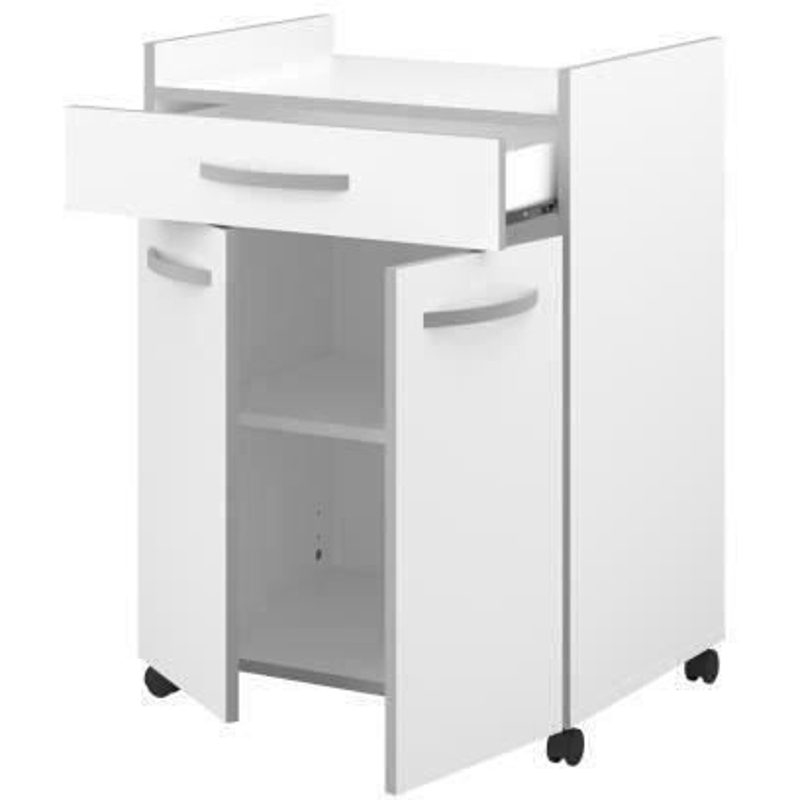 Desserte de cuisine L 60cm - Blanc mat - OSLO