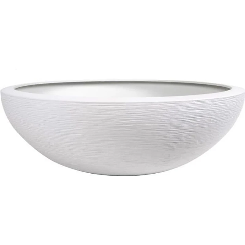 EDA Pot vasque GRAPHIT - 39 L - Ø 59 cm x 21 cm - Blanc cérusé