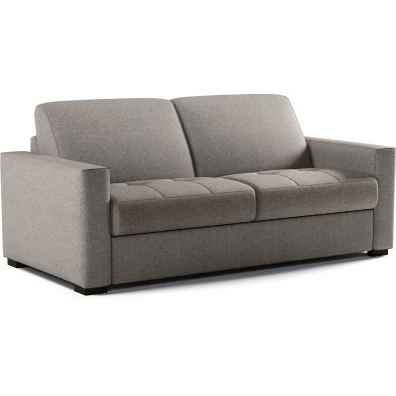 Canapé convertible express - MARIUS - Tissu Beige - matelas 14cm - 190 x 100 x 87 cm