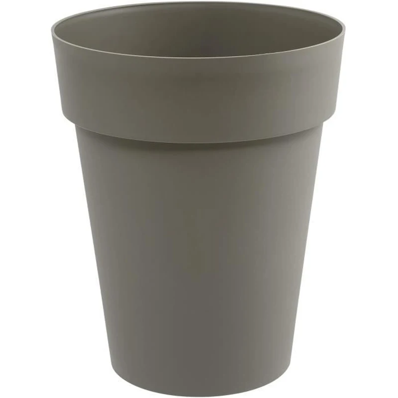 Vase mi-haut Rond Ø 44 cm - EDA - Toscane - Ø 44 x H. 53 cm - 50 L - Taupe