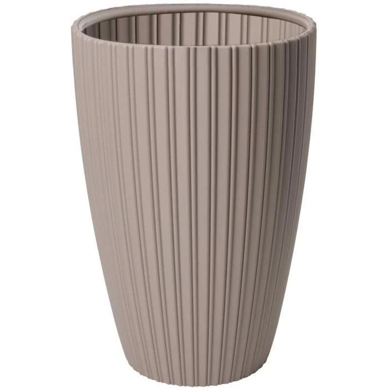 Pot de fleurs - GARDEN ID - Fancy - 40 x 58 cm - Pour jardin, balcons ou intérieurs - Taupe