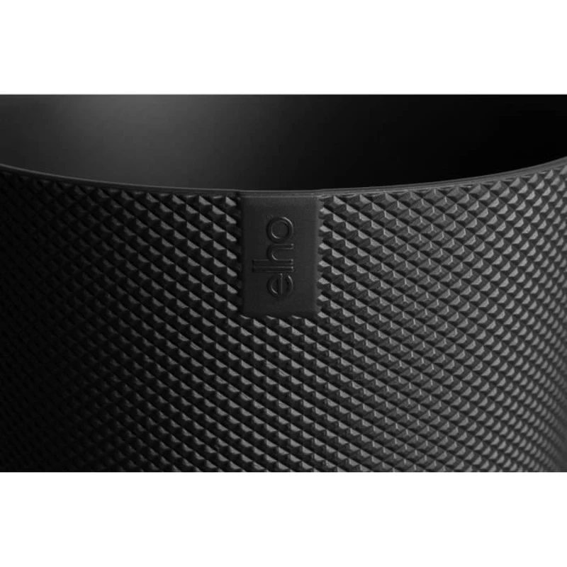 ELHO Pot de fleur Jazz Rond - Noir - Ø 26 x H 24 cm - Intérieur - 100% recyclé