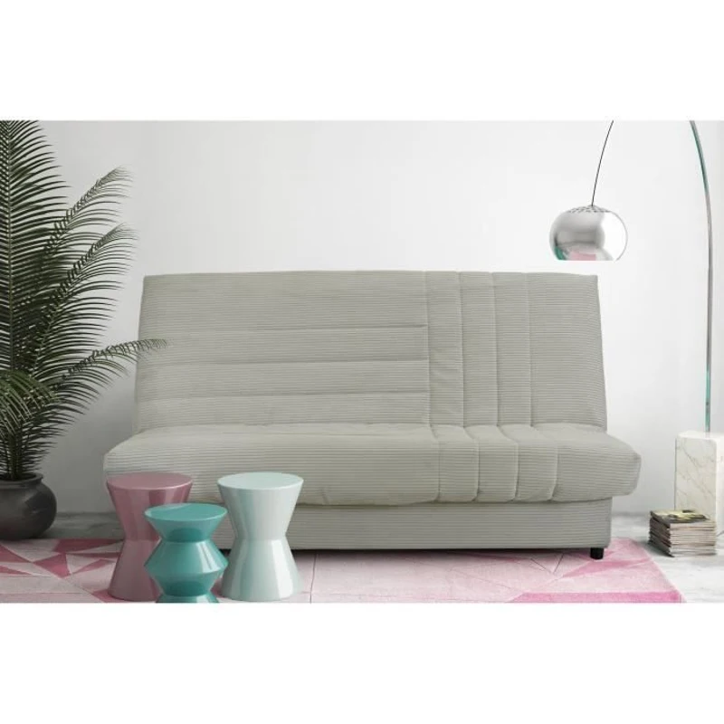 Clic-clac - BEIJA  - 3 places - Velours côtelé beige - 130 x 190 x13 cm