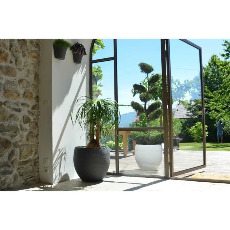 EDA Pot rond GRAPHIT - 46L - Ø50cm x H 45 cm - Gris anthracite