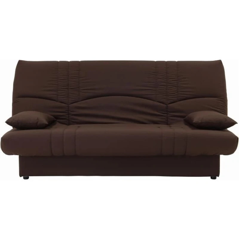 Banquette clic clac 3 places - Tissu chocolat -  Style Contemporain - L 190 x P 92 cm - DREAM