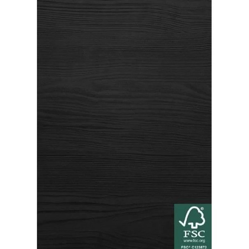 Meuble simple vasque L 92cm - 2 Tiroirs - Coloris Chene noir - STEEL