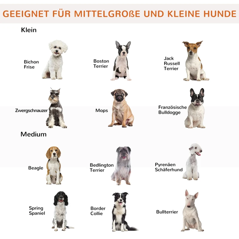 PawHut hondenomheining grenen wit 185 x 36 x 71 cm