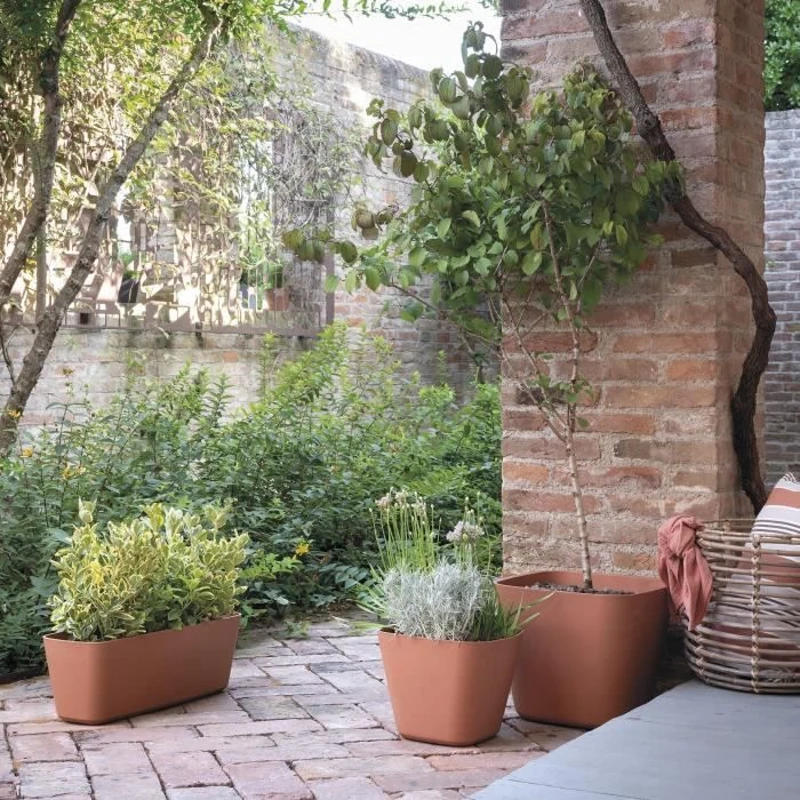 DEROMA Jardiniere Origin - 49,1xh17,8 cm - 11,6 L - Terre cuite