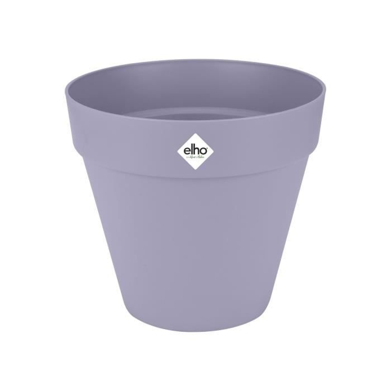 ELHO Pot de fleur Loft Urban Rond avec roues - Violet - Ø 48.5 x H 45 cm - Extérieur - 100% recyclé