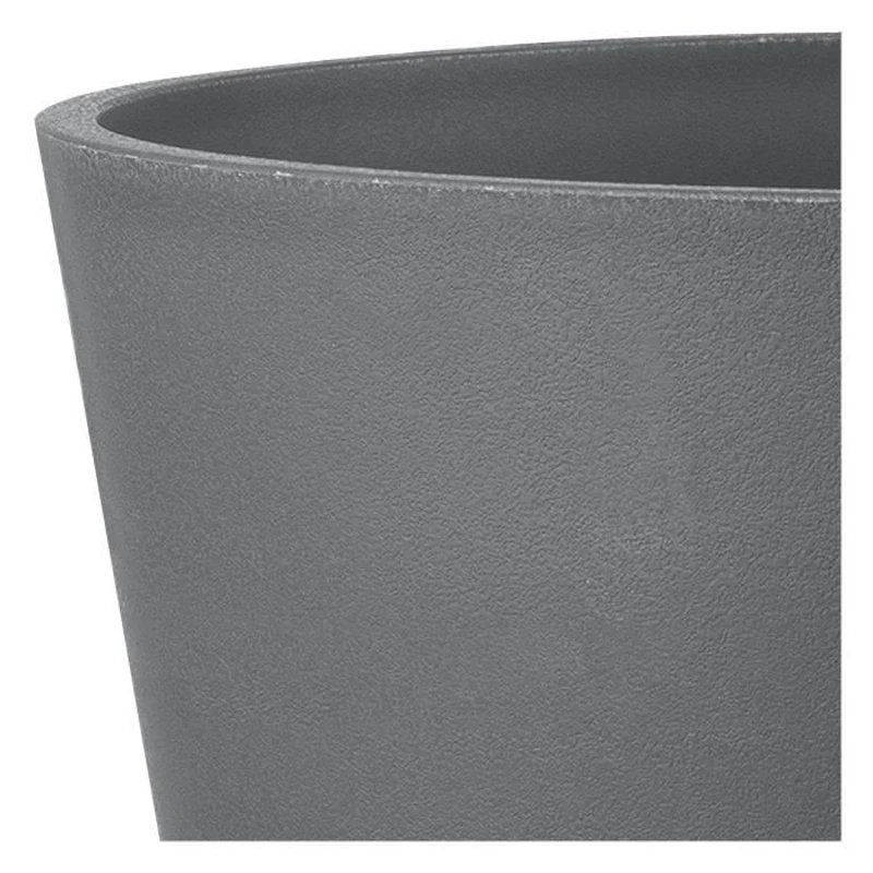 DEROMA Pot de fleurs carré Origin - 28 x 23,5 cm- 12 L - Gris