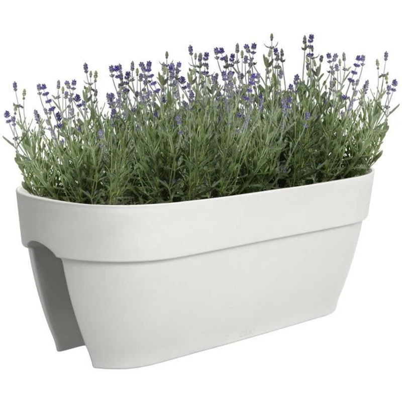 ELHO Balconniere Vibia Campana Flower Bridge 60 - Blanc - L 26 x W 59 x H 22 cm - Balcon/Extérieur - 100% recyclé