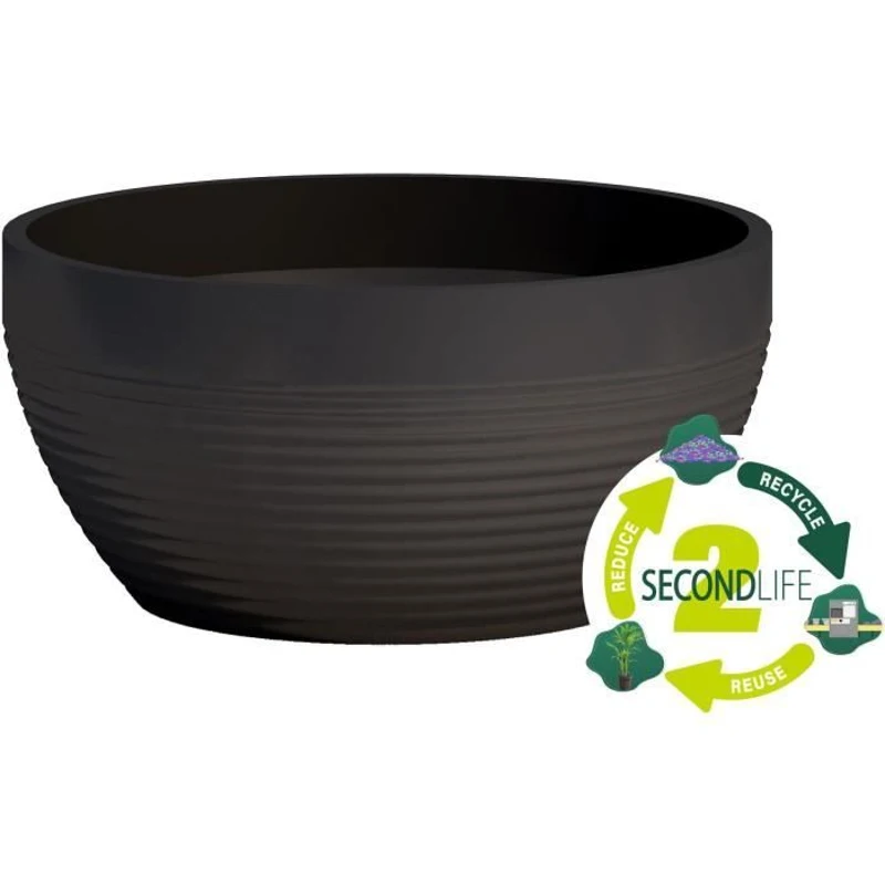 Coupe - GARDEN ID - Green Care Impact Noir-Anth - 35 x 16 cm - Garanti 10ans - 100% recyclé - UV/gel résistant