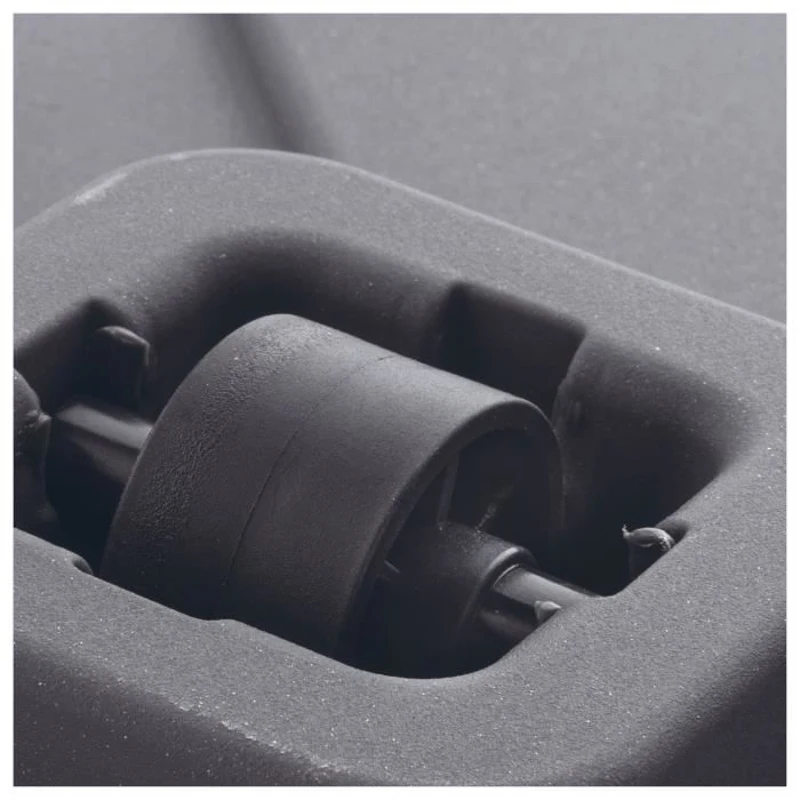 DEROMA Pot de fleurs Cube Cosmo - 38 x h39 cm - Anthracite - A réserve d'eau - Roulettes