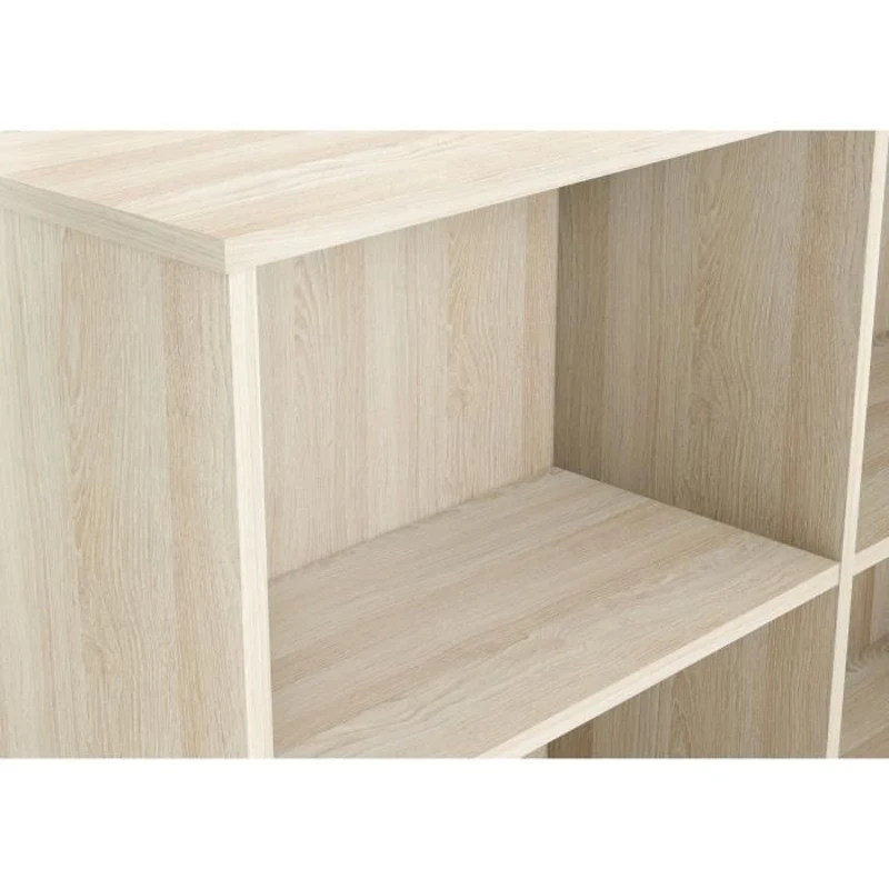 DEMEYERE Bureau d'angle contemporain décor chene Shannon - L 112 cm - NAGANO