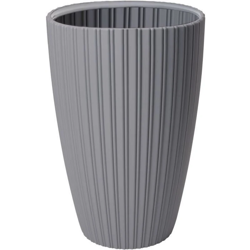 Pot de fleurs - GARDEN ID - Fancy - 40 x 58 cm - Pour jardin, balcons ou intérieurs - Gris clair